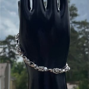 🚫SOLD🚫 Rhodium heavy link bracelet